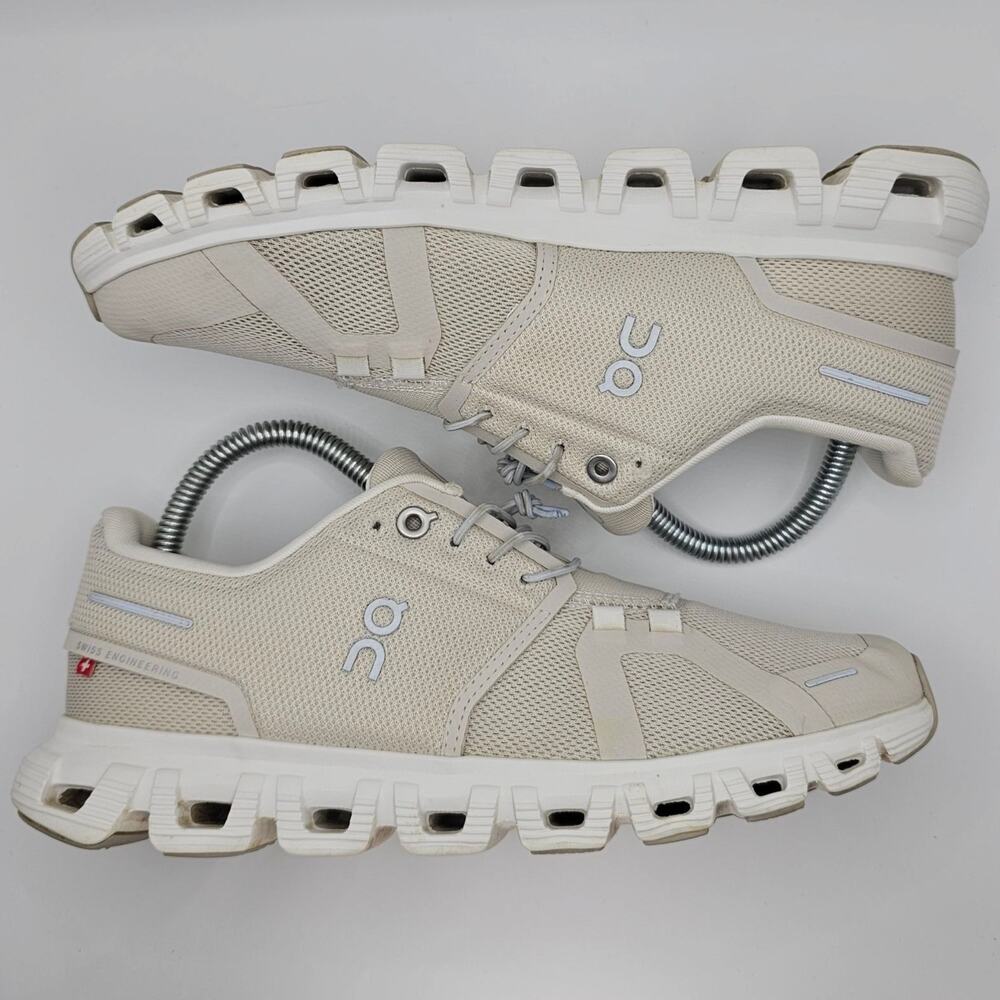 On Cloud 6 Pearl White Womens 7.5 UK 5.5 Running Shoes Sneakers Athletic - Picture 7 of 10